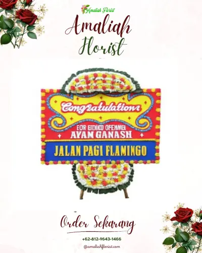 Bunga Papan Congratulation di Ngoro Industrial Park Mojokerto